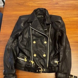 Balmain x H&M Leather Jacket for Sale